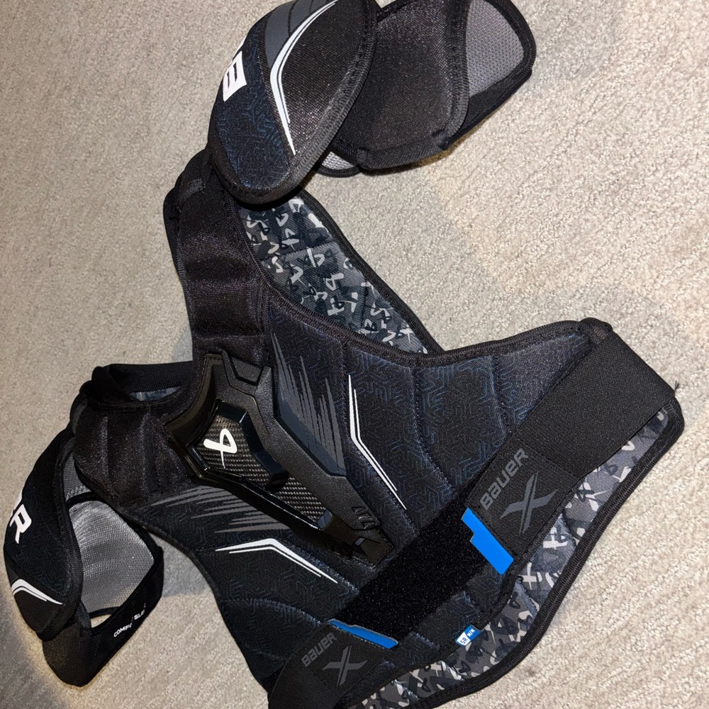 Bauer Black and Blue Protective Gear